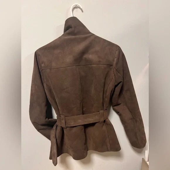 Women's Brown Trench Coat - Picture 5 of 7